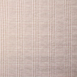 Coton à carreaux froissé rose et taupe fond blanc