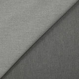 Sergé de coton élasthanne gris et noir