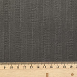 Coton chevrons envers gratté gris taupe