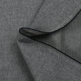 Coton natté effet damier gris clair et marine