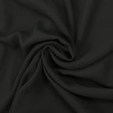 Crêpe georgette polyester noir