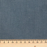 Jacquard de coton fantaisie Jacob bleu nuit