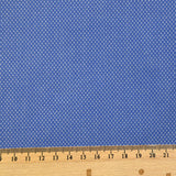 Jacquard de coton fantaisie Jacob bleu azur