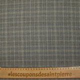 Prince of Wales woven-dyed polyviscose black and white beige line