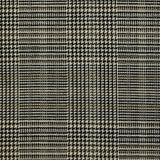 Prince of Wales woven-dyed polyviscose black and white beige line