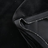 Velours de coton ras noir charbon