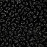 Velours ras à paillettes léopard noir