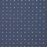 Jersey de coton imprimé écrous fond bleu denim