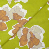 Viscose Crepe Peony Peony Background Anise verde