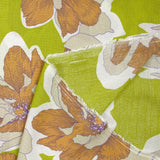 Viscose Crepe Peony Peony Background Anise verde