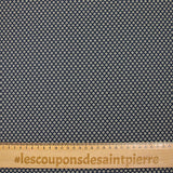 Cotton jersey printed with dotted diamonds, navy background