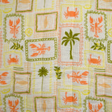 Double-sided quilted gauze Faro white background by the meter