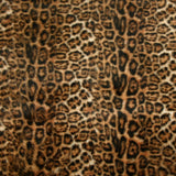 Fausse fourrure Maxine léopard poil long marron caramel