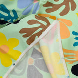 Cotton satin botanical elastane water background water