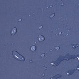 Twill de coton déperlant bleu barbeau