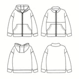 Patron de Couture Enfant LIVERPOOL Sweat zippé