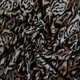 Milan Milano Polyviscose Grey Bark y fondo negro marrón