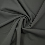 Double polyester crepe with mouse gray twill backing