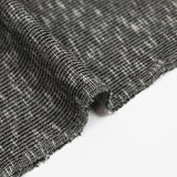 Maille polyviscose côtelée chinée gris anthracite