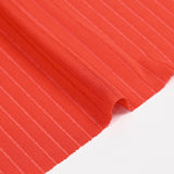 Punto fluido de viscosa con rayas caladas rojo coral
