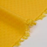 Yellow satin jacquard viscose veil