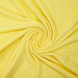 Jersey de coton rayure ton sur ton jaune mimosa