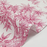 Cotton Printed Pink Jouy Canvas