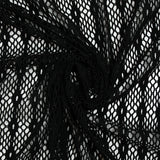 Maille crochet polycoton graphique noir