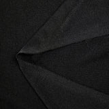Jersey de polyester satiné fluide noir