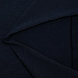 Jersey de polyester fin envers gratté bleu marine