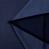 Polyester fluide satiné bleu marine
