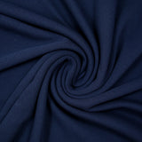 Polo de punto de algodón con reverso de punto azul noche