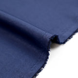 Polyester fluide satiné bleu marine