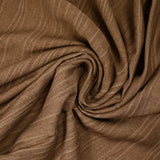 Voile de coton froissé noisette