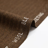 Fine wool blend sheet with tone-on-tone caramel stripes