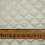 Matelassé poliéster ecru baldosas