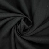 Jersey de polialgodón negro de doble cara y esponjoso