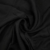 Crepe de viscosa negro brillante