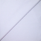 Coton chemise mini géométrique bleu clair fond blanc