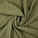 Voile de coton froissé vert olive
