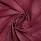 Ottoman de polyester à carreaux framboise