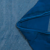 Jersey imprimé pois argentés fond bleu roi