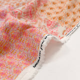 Simple pink cashmere patchwork printed gauze