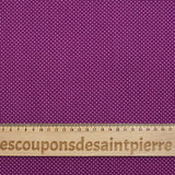 Viscose imprimée pois fond violet