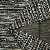 Maille aspect tweed lurex bouclette bleu ciel, marine et violet