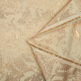 Brocart lamé rose rococo fond blush