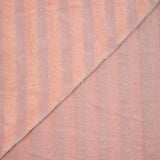 Stripe de tela de esponja de bambú rosa y malva vendida por metro