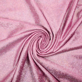 Jersey imprimé pois argentés holographiques fond rose bonbon