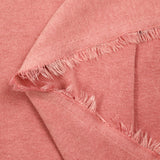 Jersey de polyester côtelé et gratté rose incarnadin