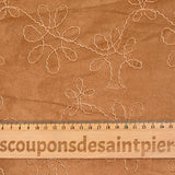 Ante scuba bordado camel